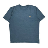 Carhartt T-Shirt - XL Blue Cotton
