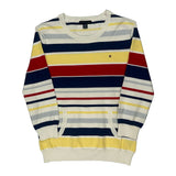 Tommy Hilfiger Striped Jumper - Medium Multicoloured Cotton