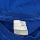 Nike Graphic T-Shirt - Large Blue Cotton