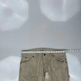 Dickies Carpenter Trousers - 36W 30L Beige Cotton