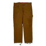 Dickies Carpenter Trousers - 34W 32L Brown Cotton