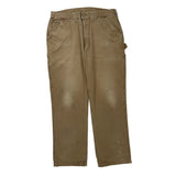 Carhartt Carpenter Trousers - 36W 30L Khaki Cotton