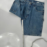 Wrangler Carpenter Shorts - 36W 10L Blue Cotton