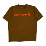 Carhartt T-Shirt - Large Brown Cotton