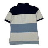 Age 8 Polo By Ralph Lauren Striped Polo Shirt - Small Blue Cotton