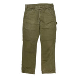 Carhartt Carpenter Trousers - 32W 30L Green Cotton