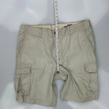 Tommy Hilfiger Cargo Shorts - 40W 9L Beige Cotton