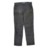 Carhartt Double Knee Carpenter Trousers - 34W 34L Grey Cotton