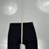 Renegade Cargo Trousers - 34W 34L Black Cotton