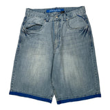 Koman Denim Shorts - 36W 11L Light Wash Cotton