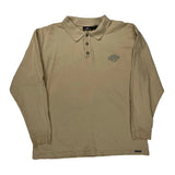 Harley Davidson Polo Shirt - XL Beige Cotton