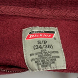 Dickies Hoodie - Small Red Cotton Blend