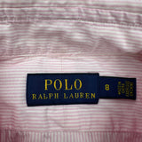 Polo By Ralph Lauren Striped Shirt - Small Pink Cotton