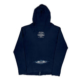 St. Joe Harley-Davidson Harley Davidson Graphic Hoodie - Medium Navy Cotton