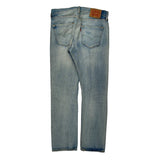 501 Levis Jeans - 32W 29L Light Wash Cotton