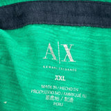 Armani Exchange Polo Shirt - 2XL Green Cotton