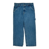 Lee Carpenter Jeans - 35W 30L Blue Cotton
