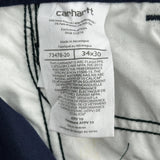 Carhartt Cargo Pants - 34W 30L Navy Cotton
