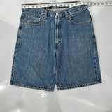 Levis Denim Shorts - 33W 10L Blue Cotton