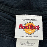 Hard Rock Cafe Graphic T-Shirt - XL Black Cotton