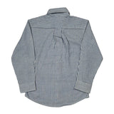 Age 7 Gant Striped Shirt - Small Blue Polyester Blend