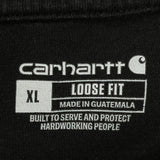 Loose Fit Carhartt Long Sleeve T-Shirt - XL Black Cotton