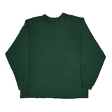 Carhartt Long Sleeve T-Shirt - XL Green Cotton