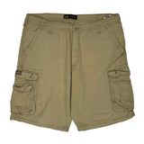 Lee Cargo Cargo Shorts - 38W 10L Beige Cotton