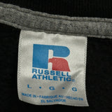 Russell Athletic Sweatshirt - Large Black Cotton