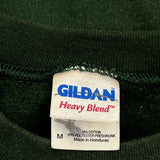 Gildan Graphic Sweatshirt - Medium Green Cotton Blend
