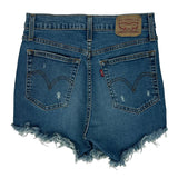 Levis Denim Shorts - 26W UK 6 Blue Denim