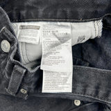 505 Levis Jeans - 32W 30L Black Cotton