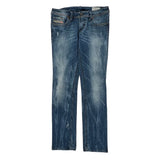 Diesel Slim Fit Jeans - 29W 31L Blue Cotton