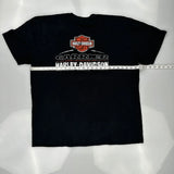 Harley Davidson Graphic T-Shirt - Large Black Cotton
