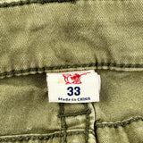 True Religion Slim Fit Jeans - 33W 29L Green Cotton