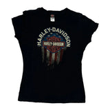 Motorcycles Harley Davidson Graphic T-Shirt - Medium Black Cotton