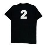 Single Stitch Screen Stars Jersey - Medium Black Cotton Blend