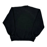 Made In USA Russell Athletic College Sweatshirt - Large Black Cotton