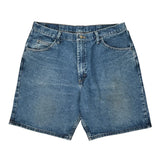 Wrangler Denim Shorts - 36W 9L Blue Cotton