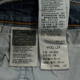 501 Levis Jeans - 32W UK 12 Blue Cotton