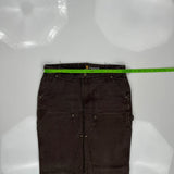 Carhartt Double Knee Carpenter Pants - 33W 31L Brown Cotton