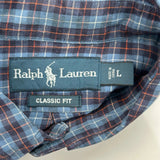 Ralph Lauren Checked Shirt - Large Blue Cotton
