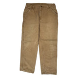 Carhartt Double Knee Carpenter Trousers - 35W 30L Brown Cotton