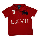 Age 3 Polo By Ralph Lauren Polo Shirt - 2XS Red Cotton