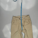 Chaps Ralph Lauren Cord Trousers - 32″ Waist Beige Cotton