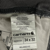 Carhartt Double Knee Carpenter Trousers - 36W 32L Grey Cotton