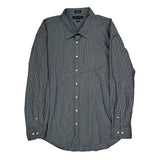 Tommy Hilfiger Striped Shirt - 2XL Black Cotton