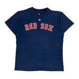 Red Sox Majestic Mlb T-Shirt - Medium Navy Cotton