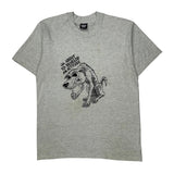 Screen Stars Single Stitch T-Shirt - Large Grey Cotton Blend