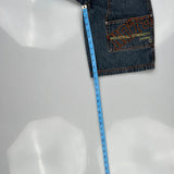 No Boundaries Graphic Denim Shorts - 24W US 2 Blue Cotton